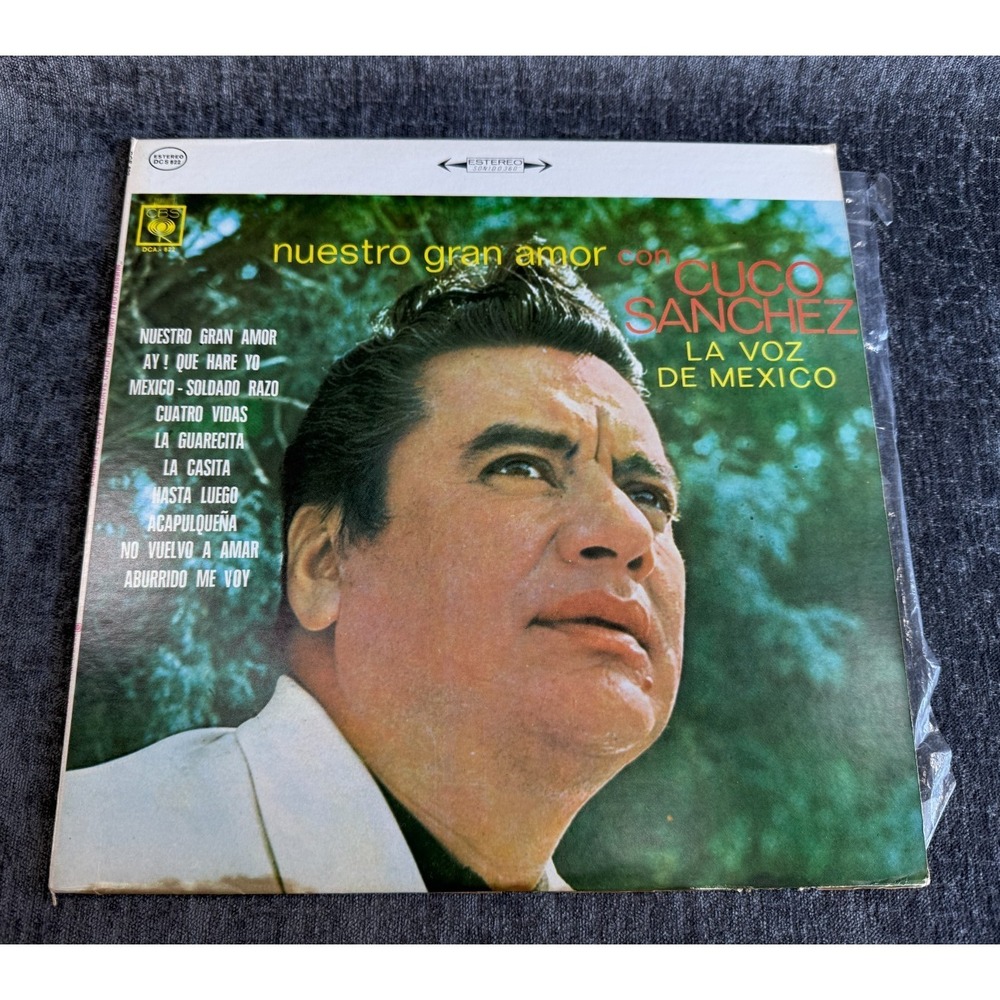 CUCO SANCHEZ (LA VOZ DE MEXICO) "Nuestro Gran Amor" CBS DCA 622 Vinyl